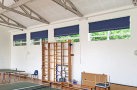 Watermark - Commercial Blinds - Yarm School Gym Rollers 1